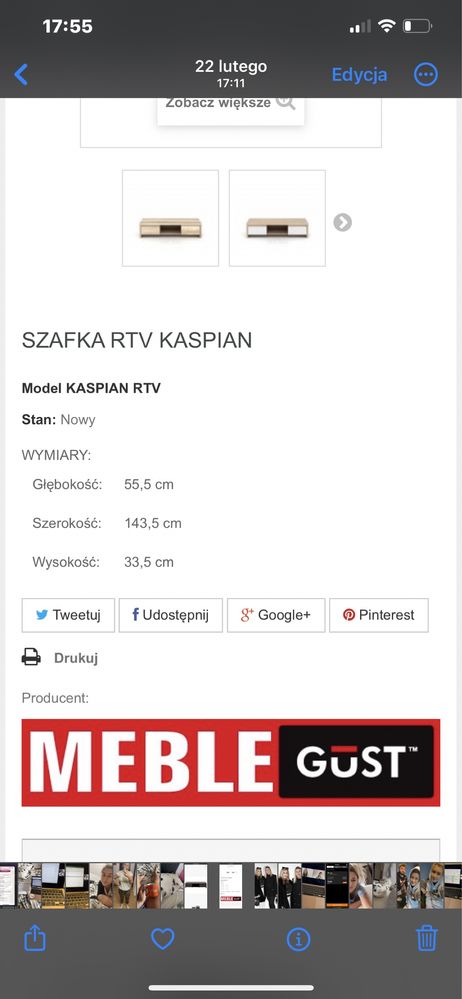 Szafka rtv sprzedam