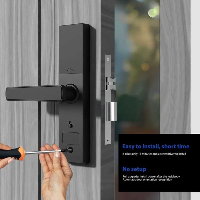 Smart Lock blokada drzwi APP/odcisk palca/hasło/karta/klucz