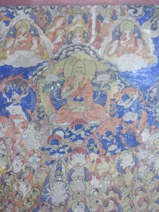 Tybetańska tanka miniaturowa Tysiąca Budd. 19 wiek