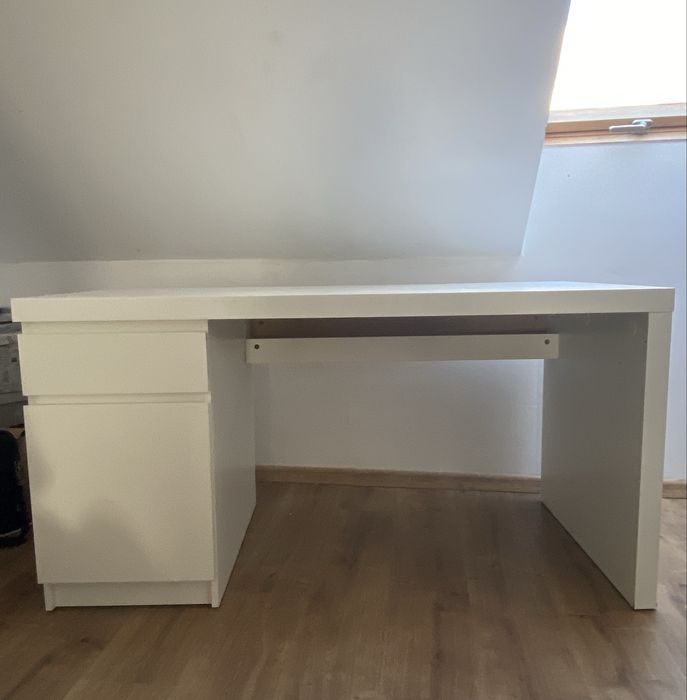 IKea Malm biurko + krzesło