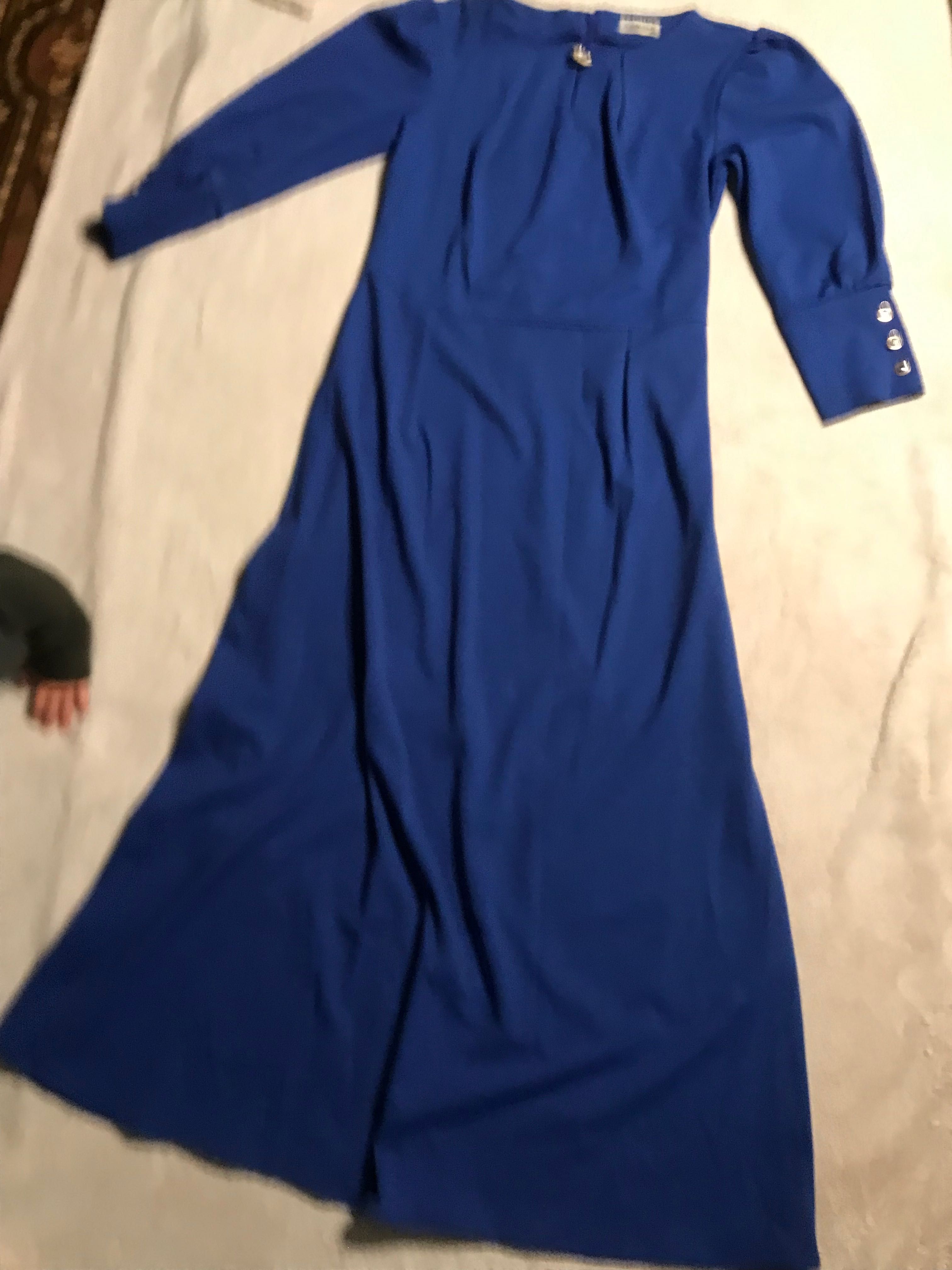 Сукня довга синя 46 розмір