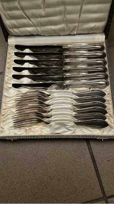 Sztućce posrebrzane