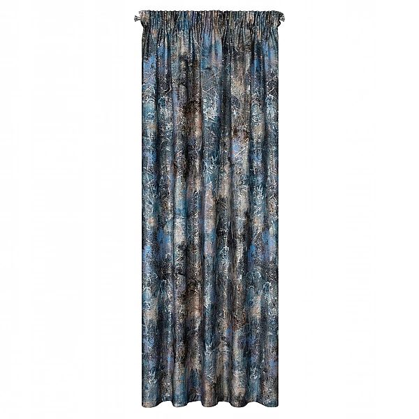 Zasłona gotowa okienna 140 x 270 welwet taśma Ester turkusowa