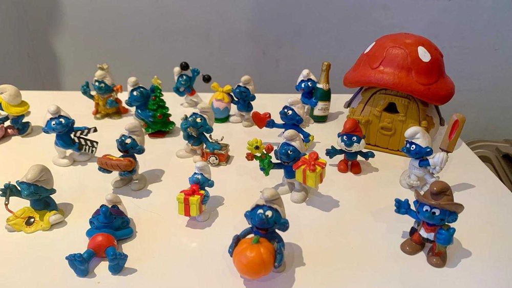 Estrufes (Smurfs) figuras em PVC SCHLEICH - vintage coleção