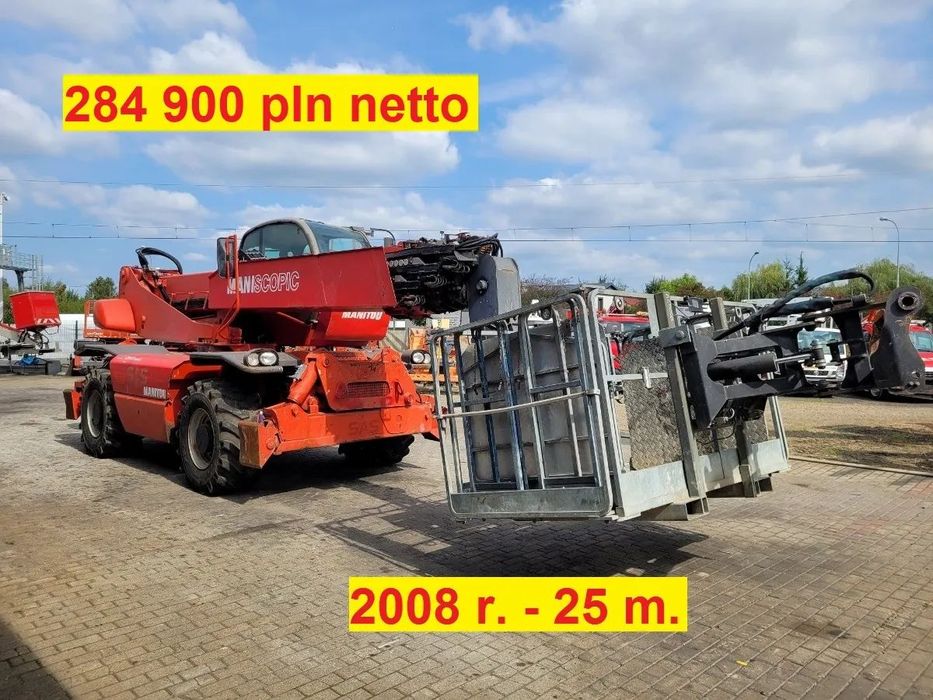 Manitou MRT 2540 Privilege 4x4 ładowarka obrotowa 25 m  terenowa teleskopowa mrt 2150 1840 merlo roto 45.21 dieci genie