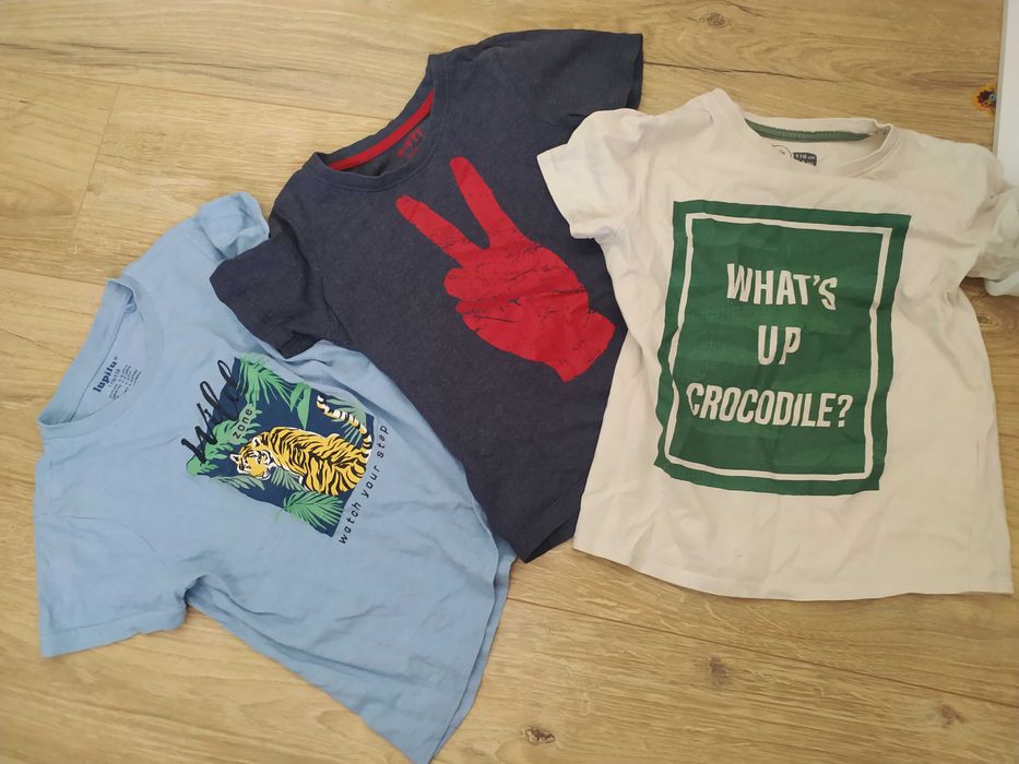 Zestaw używanych koszulek t-shirt dla chłopca 104 3 szt.