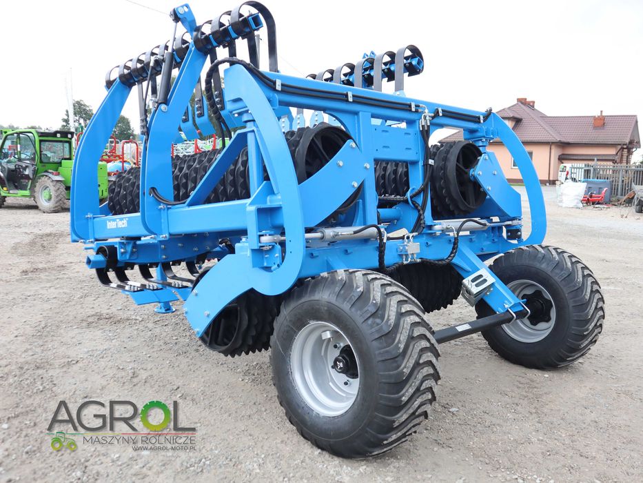 Wał posiewny 6,3m fi 530 Inter-Tech włóka 600 wały 3 siłowniki