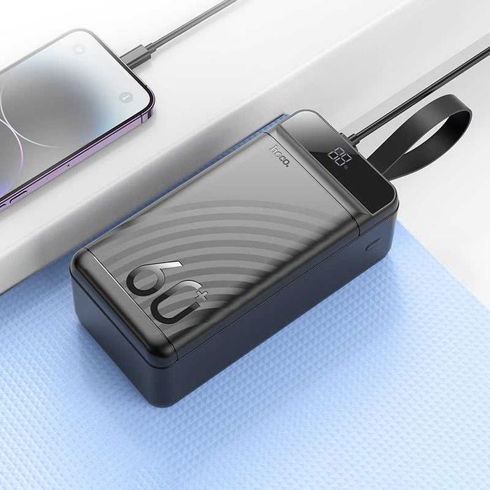 Hoco 60000mAh j123c - оригінальний повербанк; Power Bank baseus xiaomi