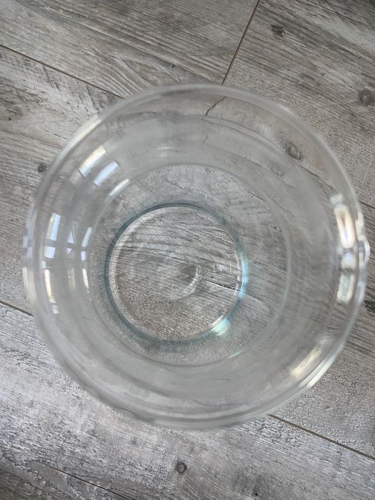 Wazon duży szklany dekoracja na kwiaty pampasy