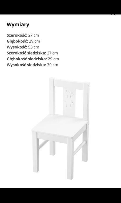 Zestaw stolik + 2 krzesełka