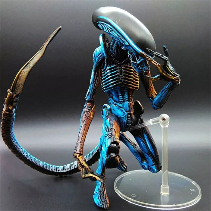 Neca figura de alienígena, figura de ação colecionável com grânulos de
