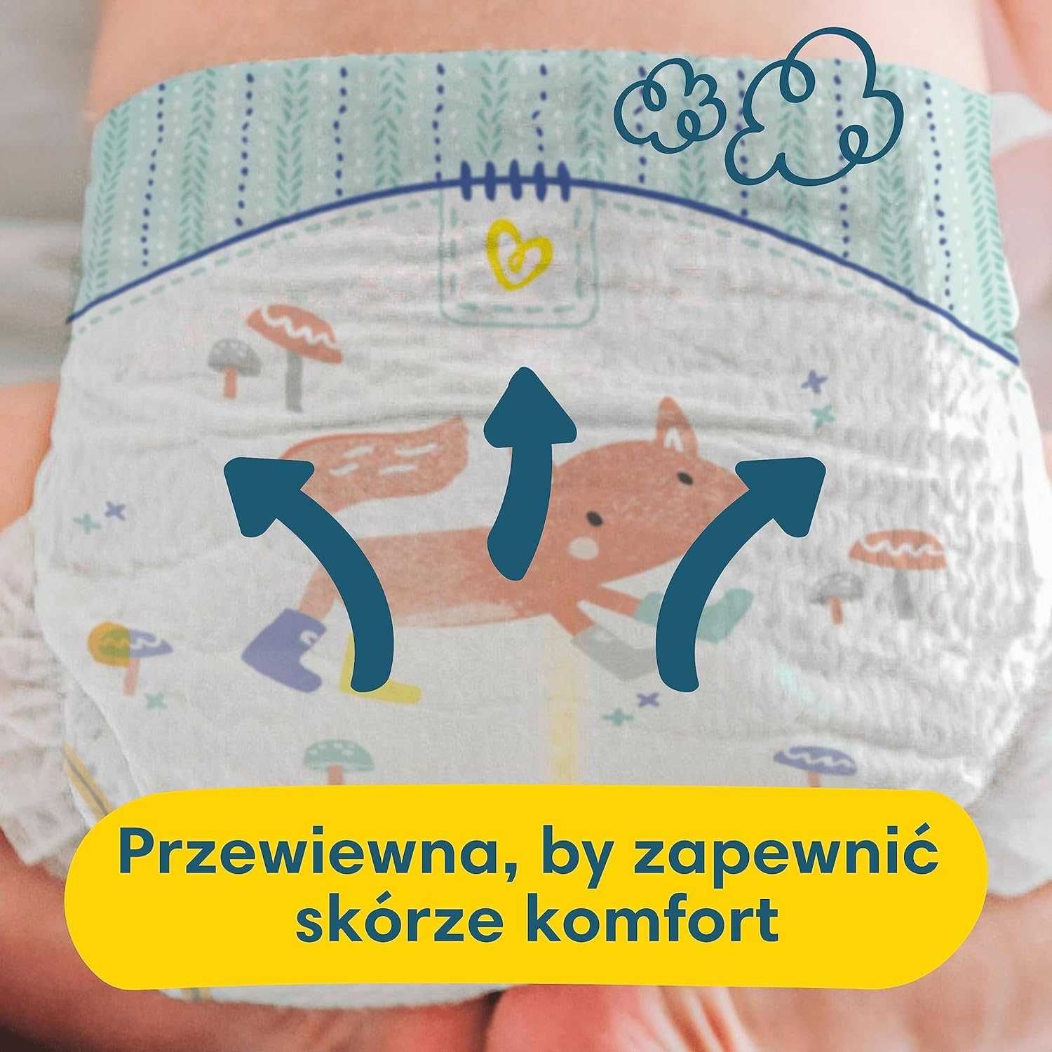 Pampers Pieluchy Rozmiar 3 (6-10kg), Premium Care Pieluszki, 200 Sztuk