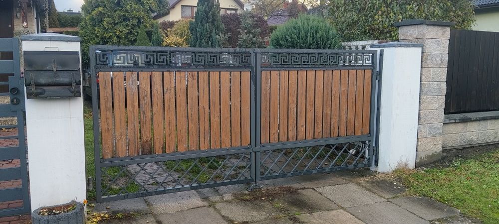 Brama wjazdowa skrzydłowa 3m furtka komplet