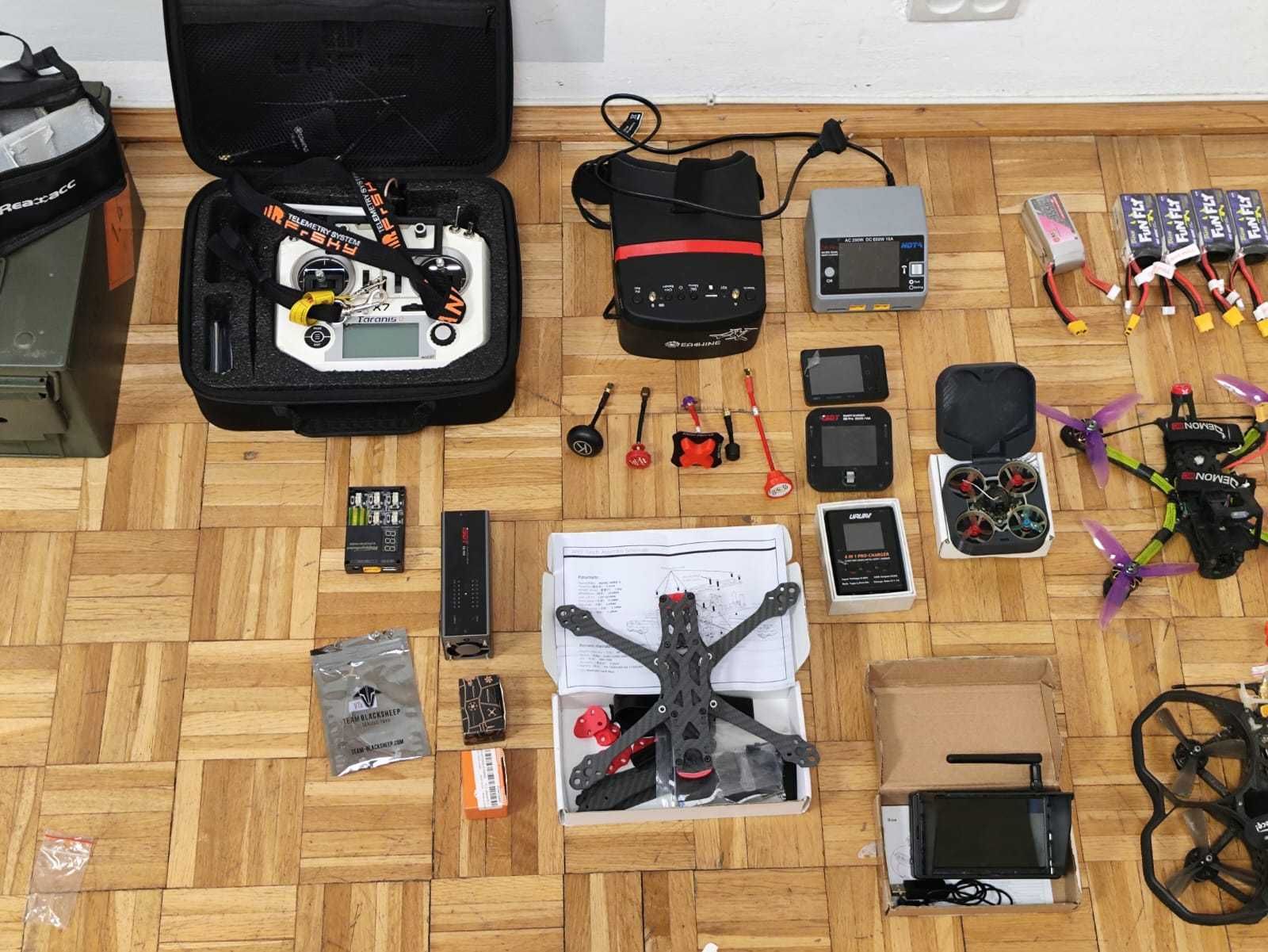 ZESTAW FPV 4S - Protek35/Mobula7/Flow/Apex5/Taranis QX7/ISDT/Crossfire