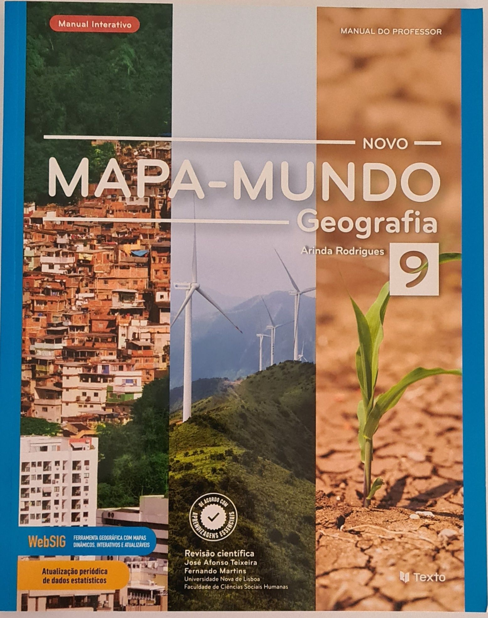 Manual de Geografia-Mapa-Mundo.  9. Ano.  Novo