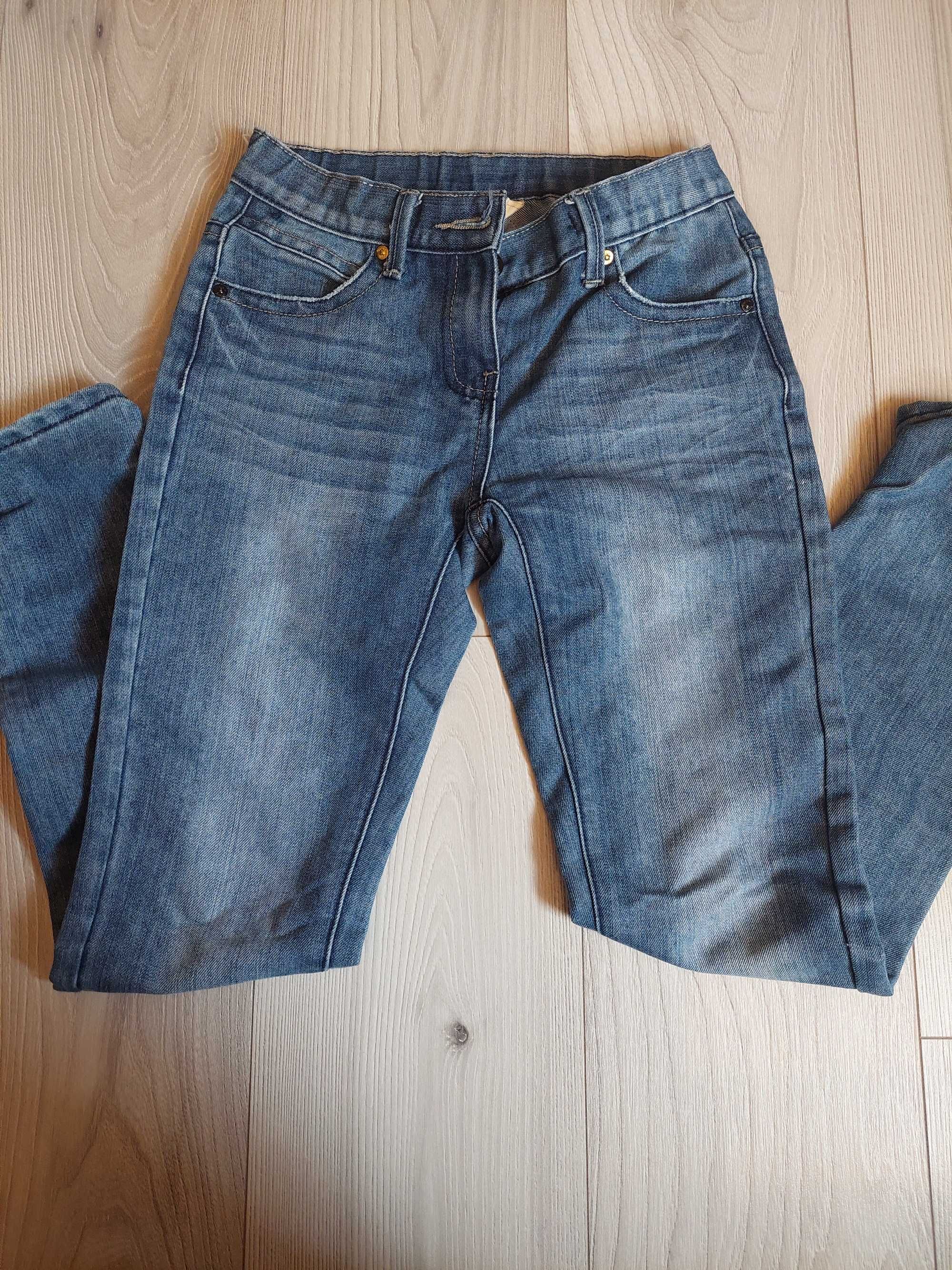 spodnie jeansy dziewczęce 152