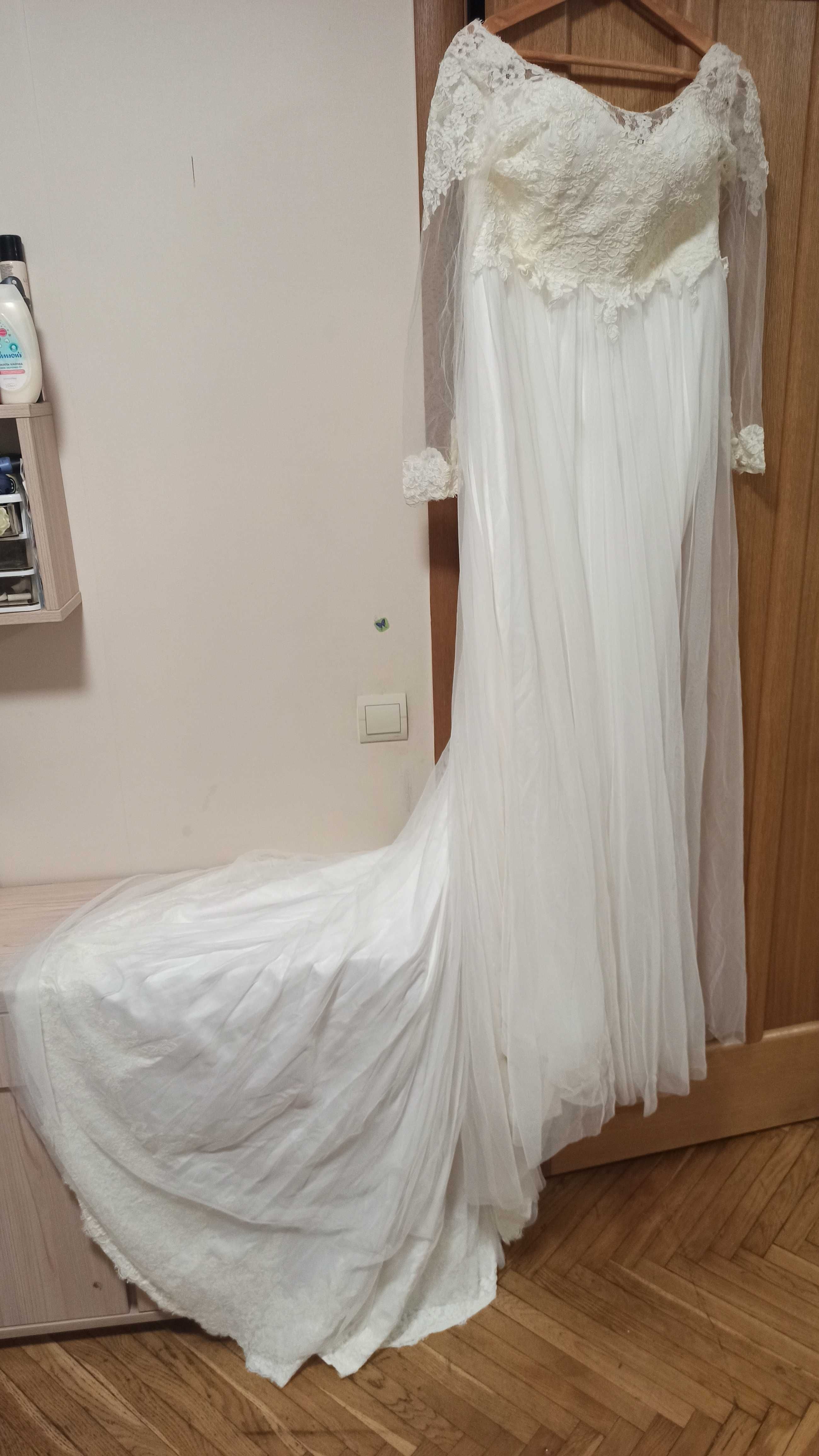 Сукня весільна ( не вінчана) для пишнотілих дівчат 50-54 р.