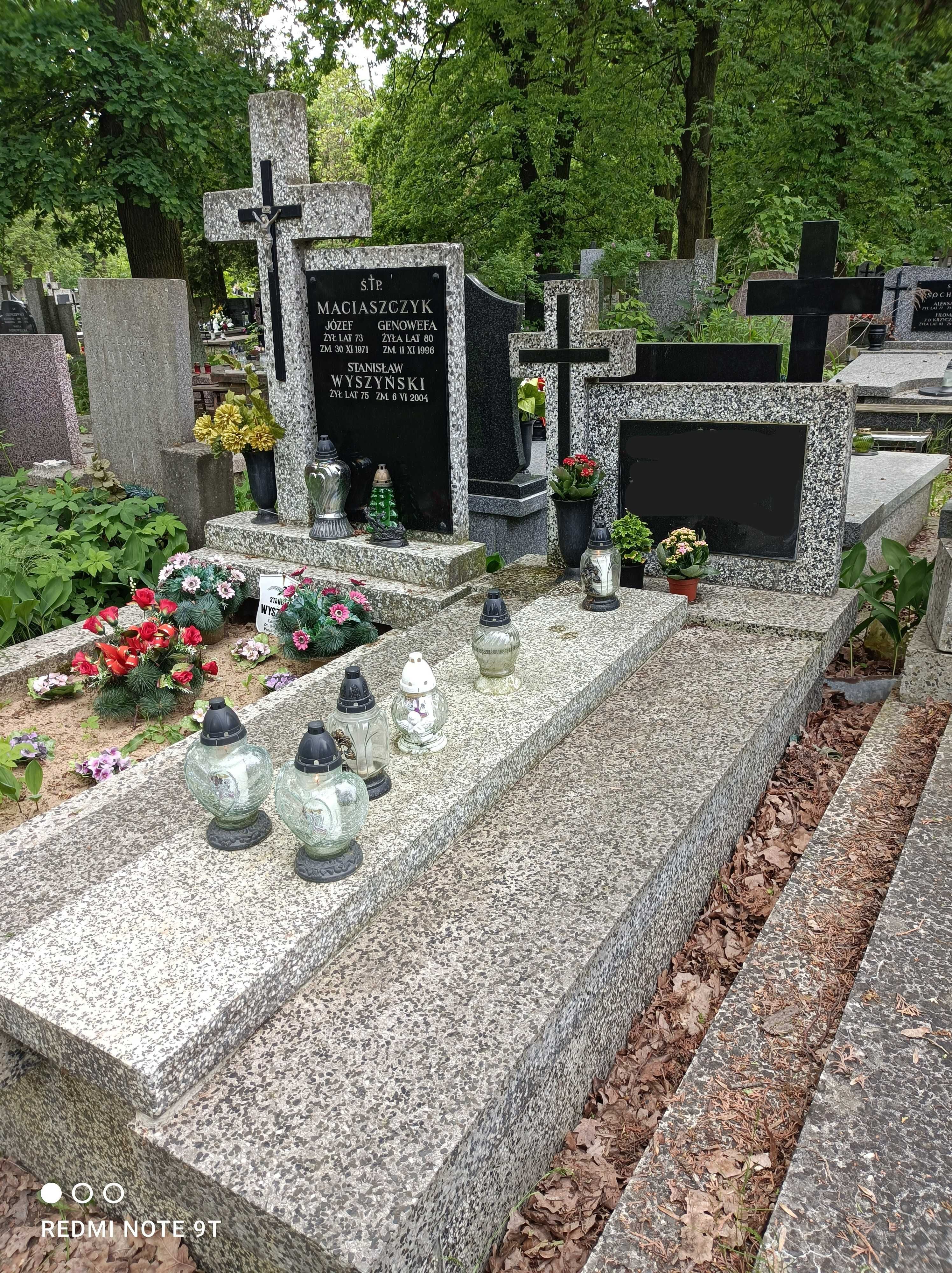 Odstąpie miejsce, kwaterę, prawa do pochówku na cmentarzu Bródnowskim