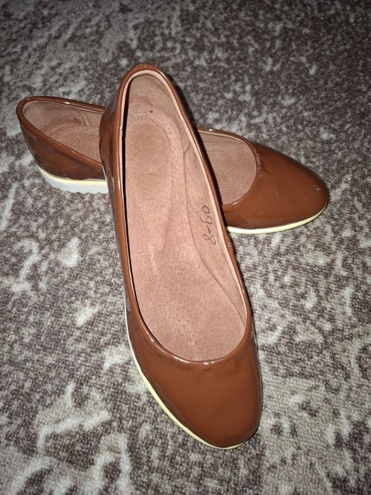 Туфли, балетки - натуральная кожа