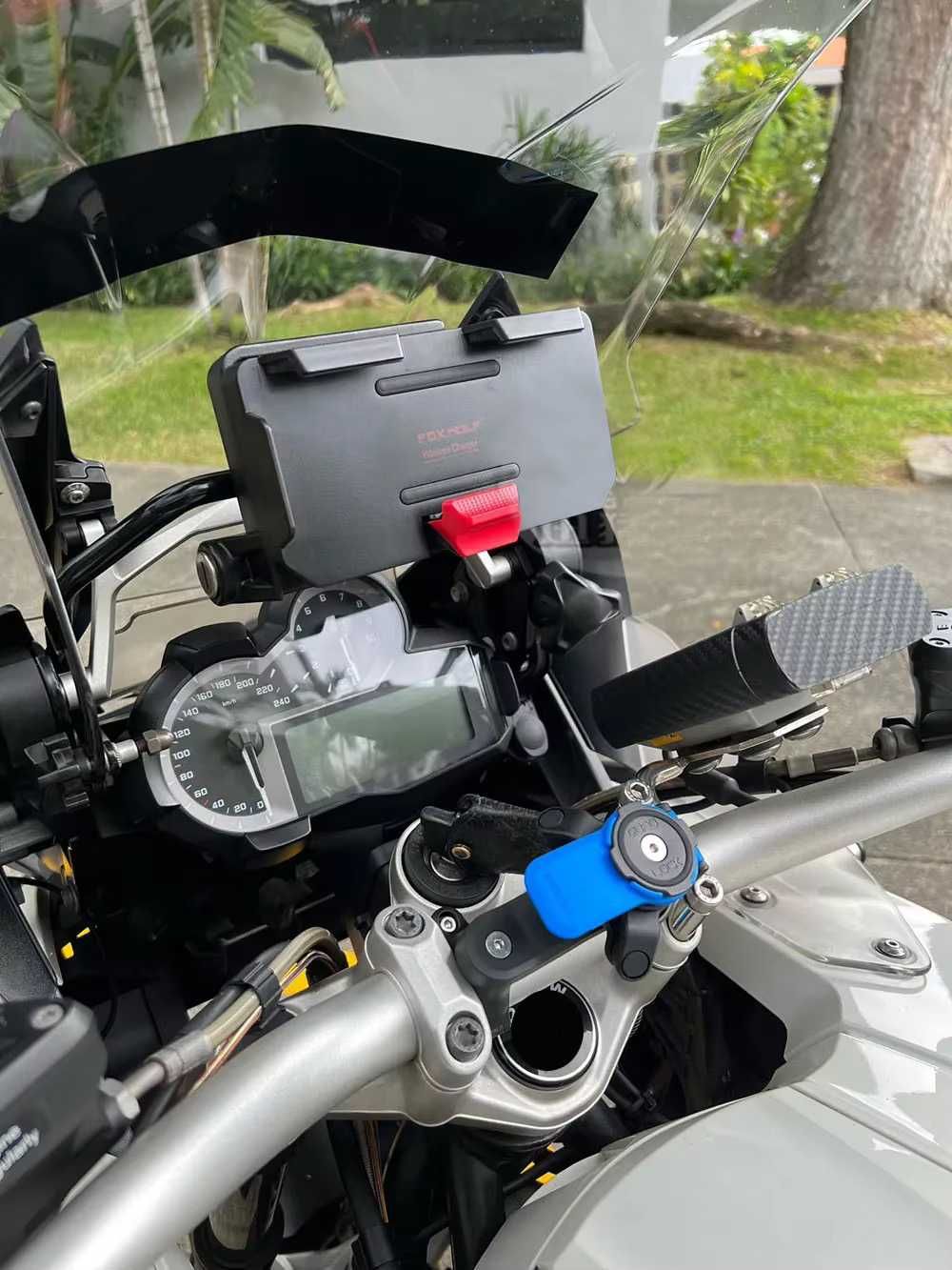 Suporte navegação moto carregamento sem fios BMW