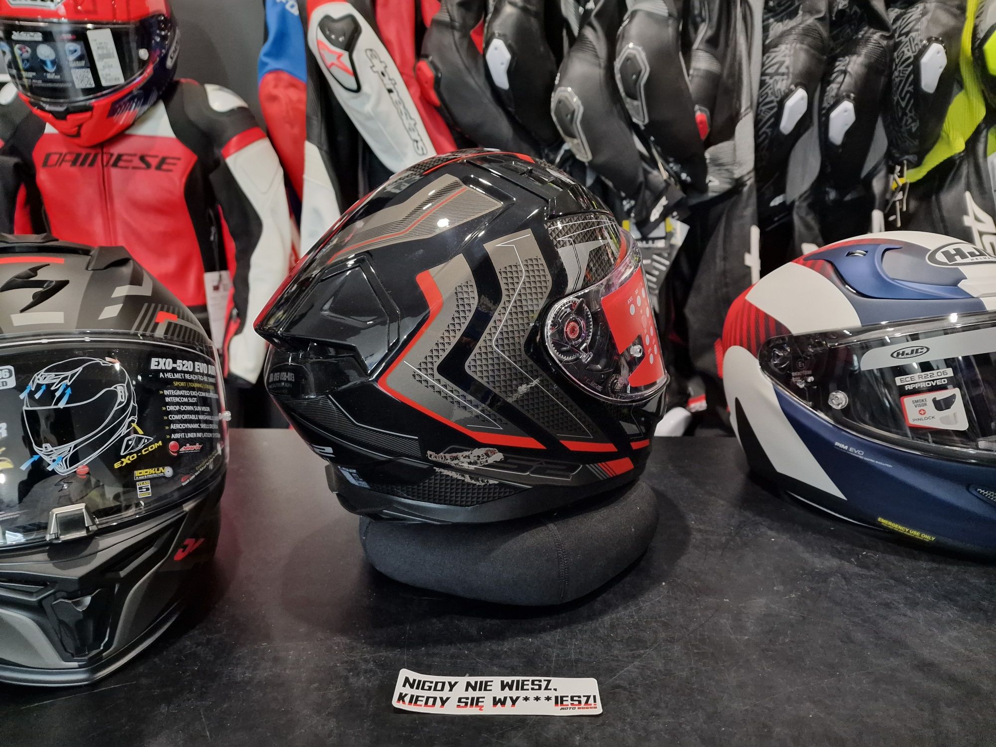 LS2 FF811 Vector 2 Alizer Black Red Helmet – Riderz Planet MotoSzafa