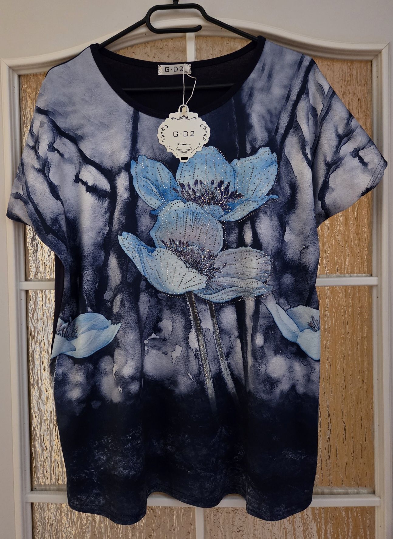 Koszulka Damska w kwiaty L/XL