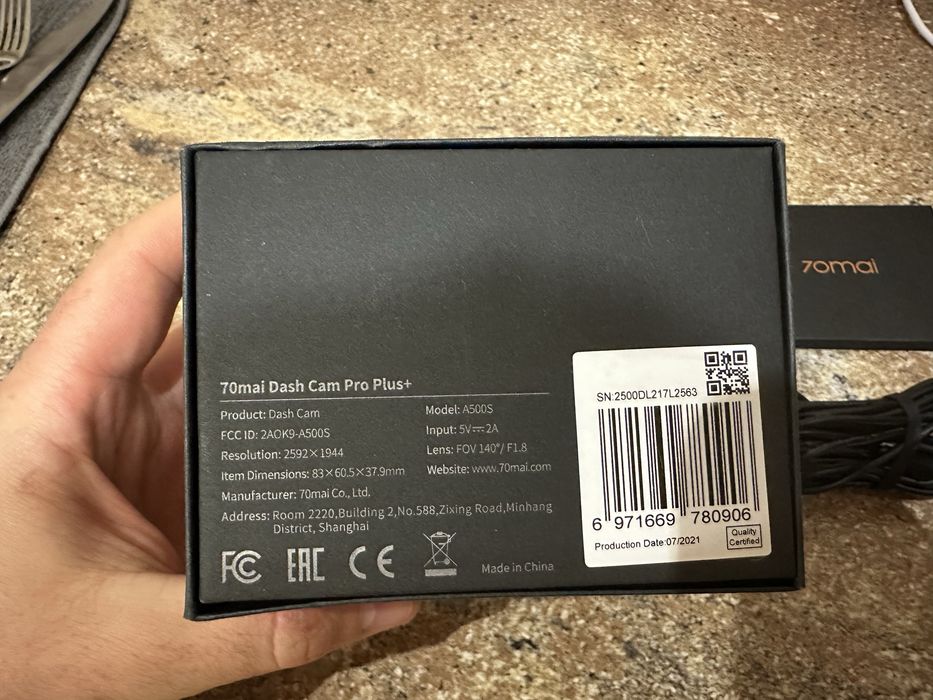 Відеореєстратор 70mai Dash Cam Pro Plus+ A500S vs нова акб