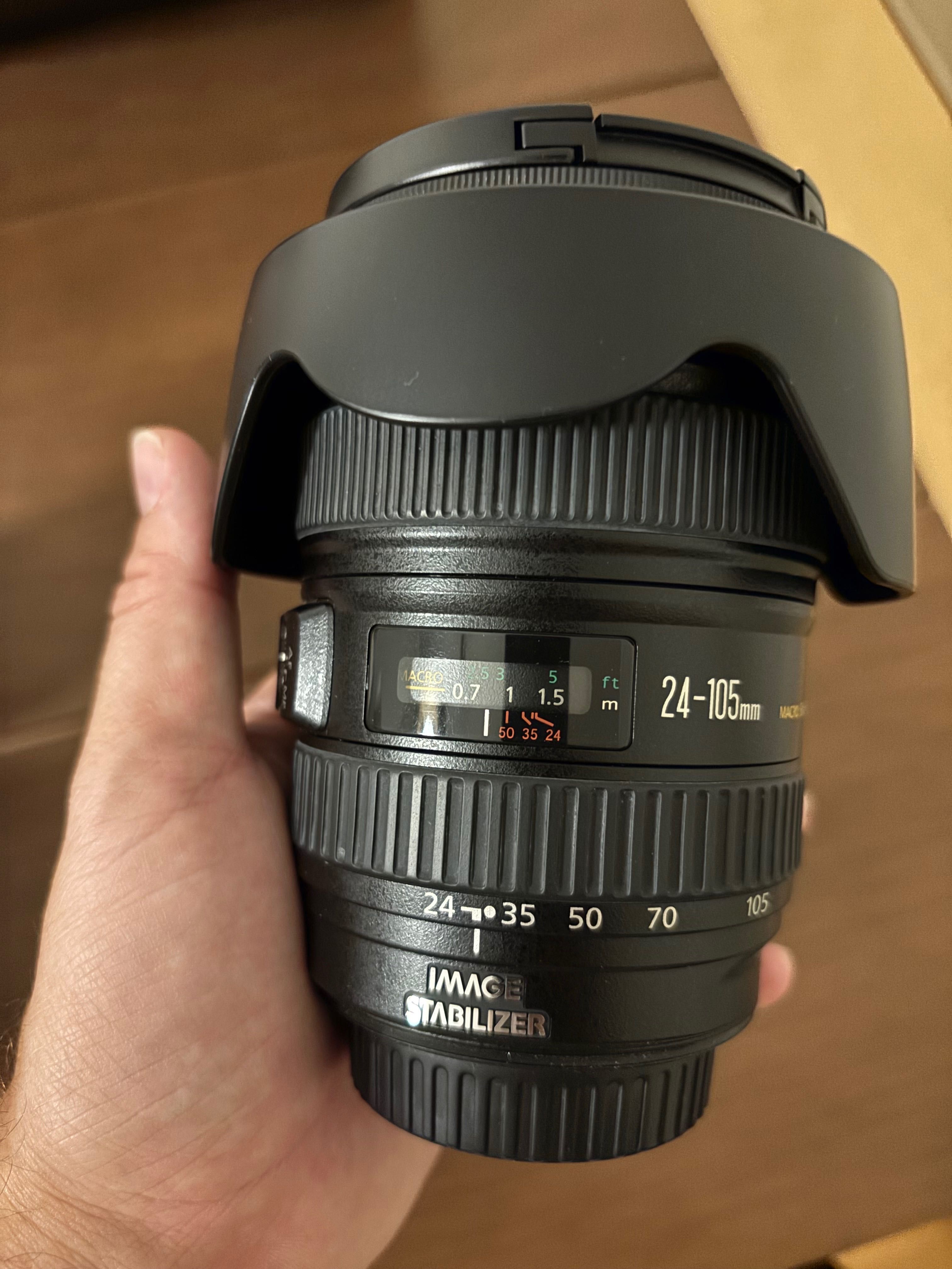 Canon objectiva EF 24-105MM F4L IS USM
