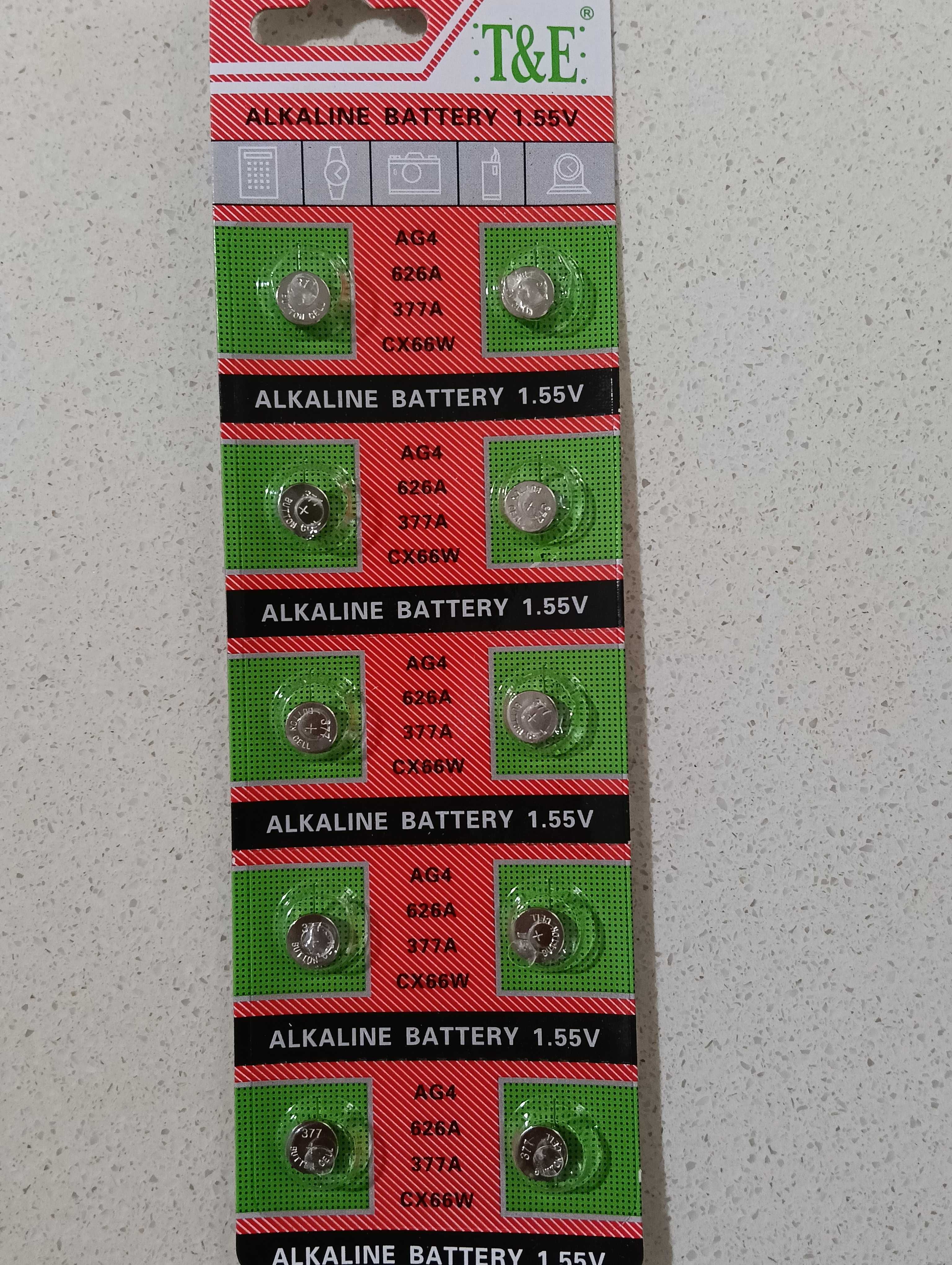 Pilhas alcalinas AG4 de 1.4V
