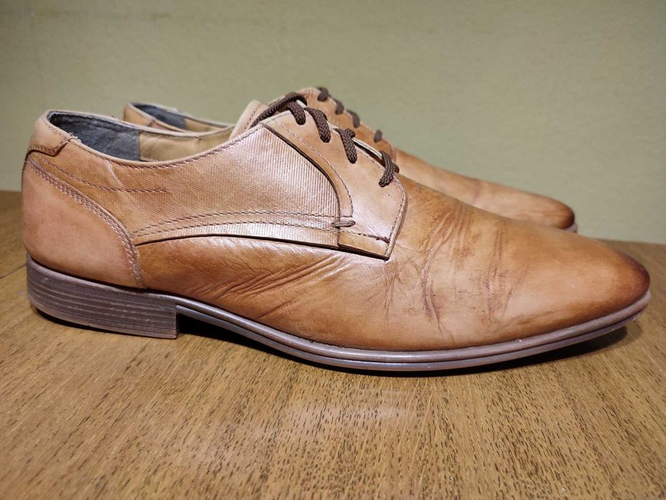 Buty męskie AM SHOE  skóra naturalna rozmiar 46