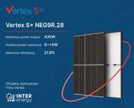 Panele Fotowoltaiczne Trina Vertex 435W DG N-TYPE (295,20 BRUTTO)
