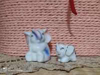 porcelanowe figurki słoniki na szczęście