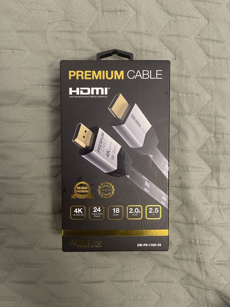 Premium cable gloden line HDMI 4K 2.5m CWPH110925