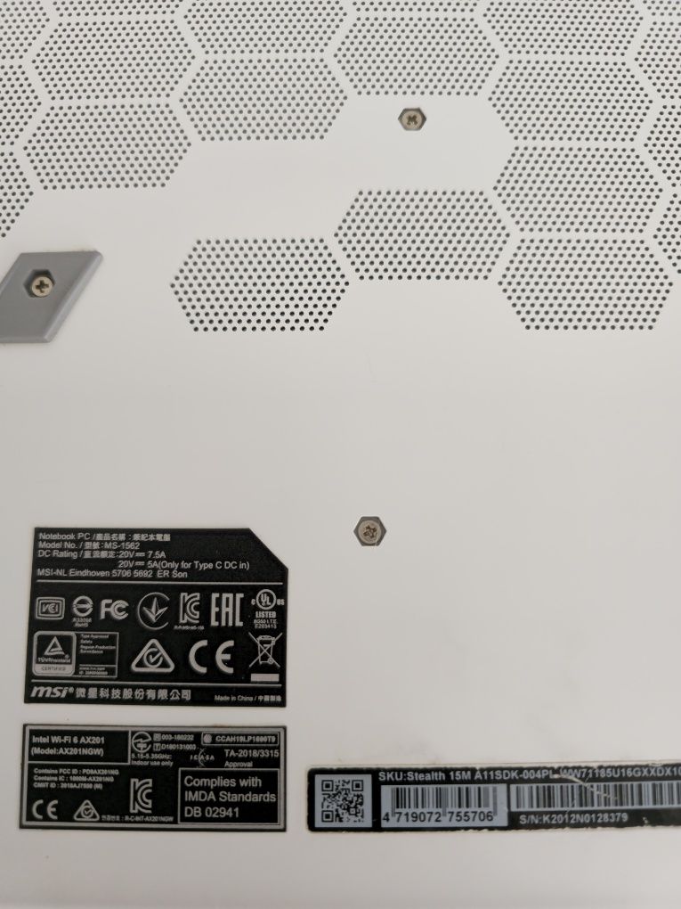 MSI Stealth 15m A11SDK