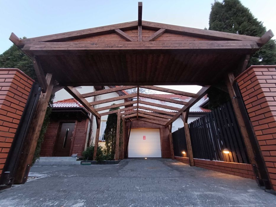 Wiata samochodowa, Carport, Zabudowa do ogrodu i przed dom od NEXWOOD