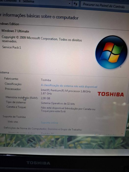 Toshiba M70 intel windows HDD160gb