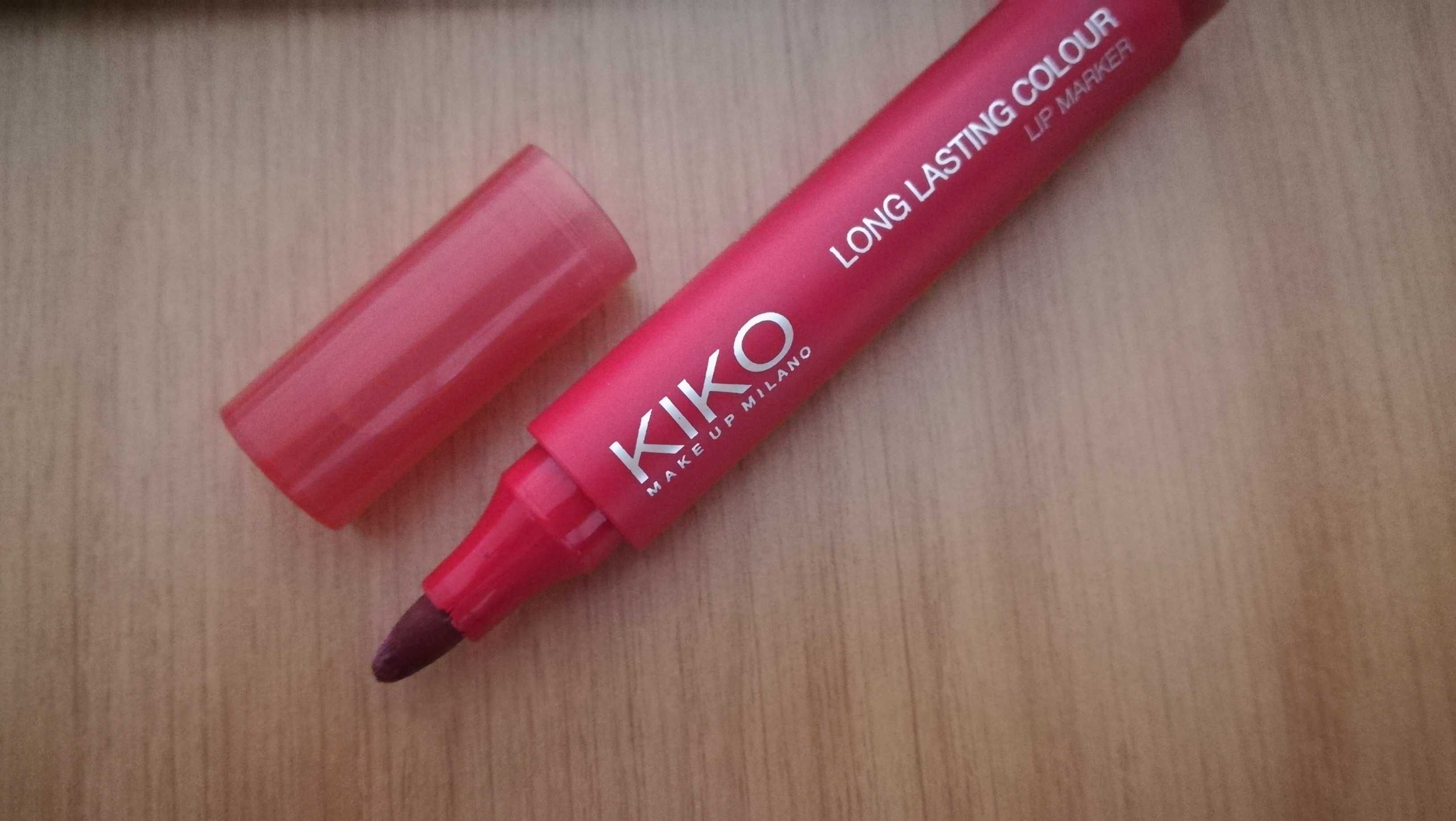 Batom Kiko Long Lasting Colour Lip Marker marcador lábios no-transfer