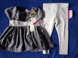 MAX STUDIO BABY Komplet 86 12-18 Sukienka tunika i legginsy NOWY