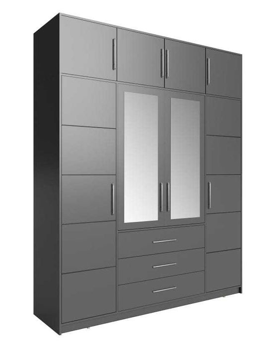 (lustro,szuflady,4-kolory) Szafa Bali z nadstawką 196x245x58