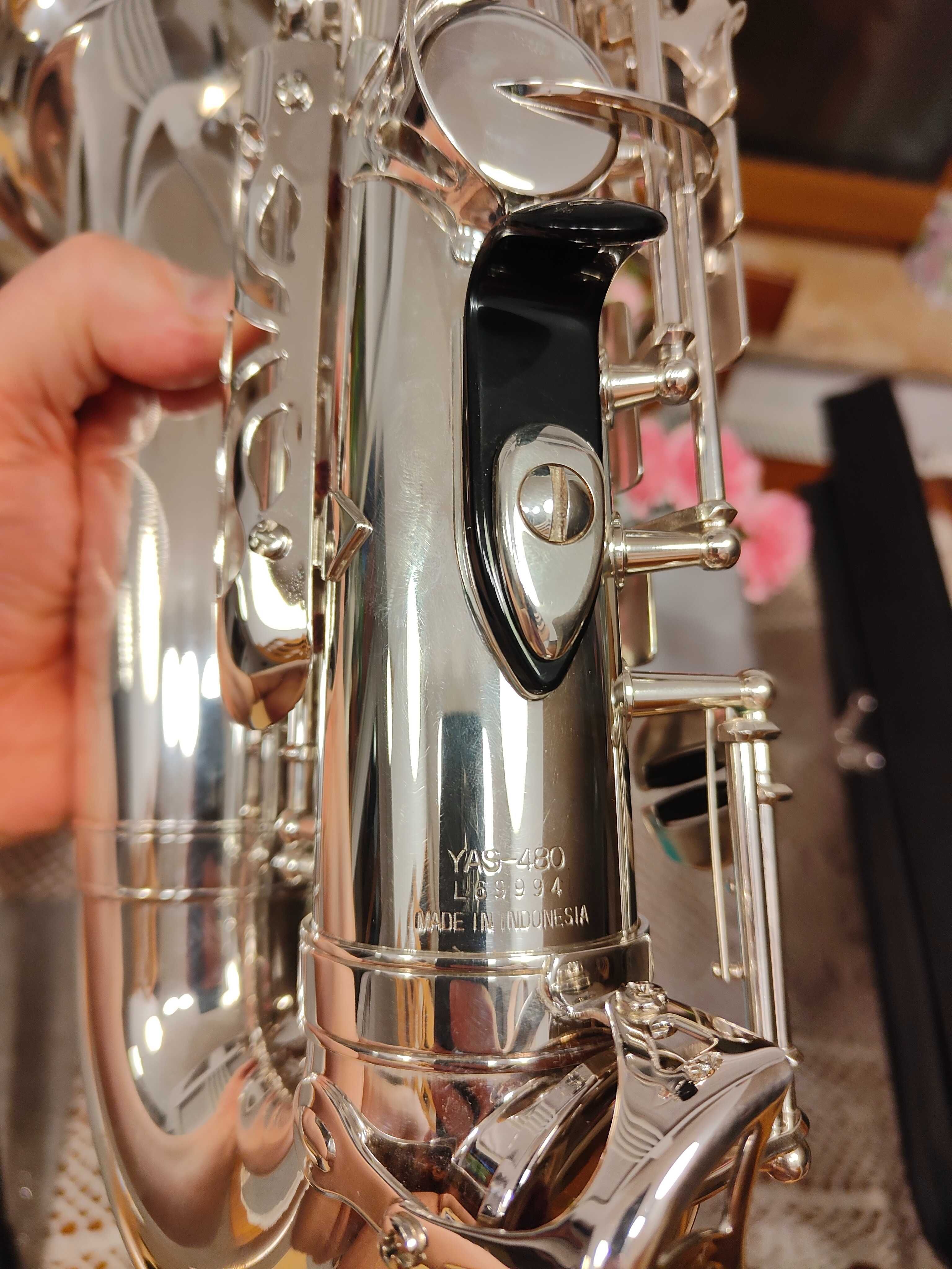 Sprzedam Saksofon Altowy Yamaha YAS 480 Silver, mało używany.