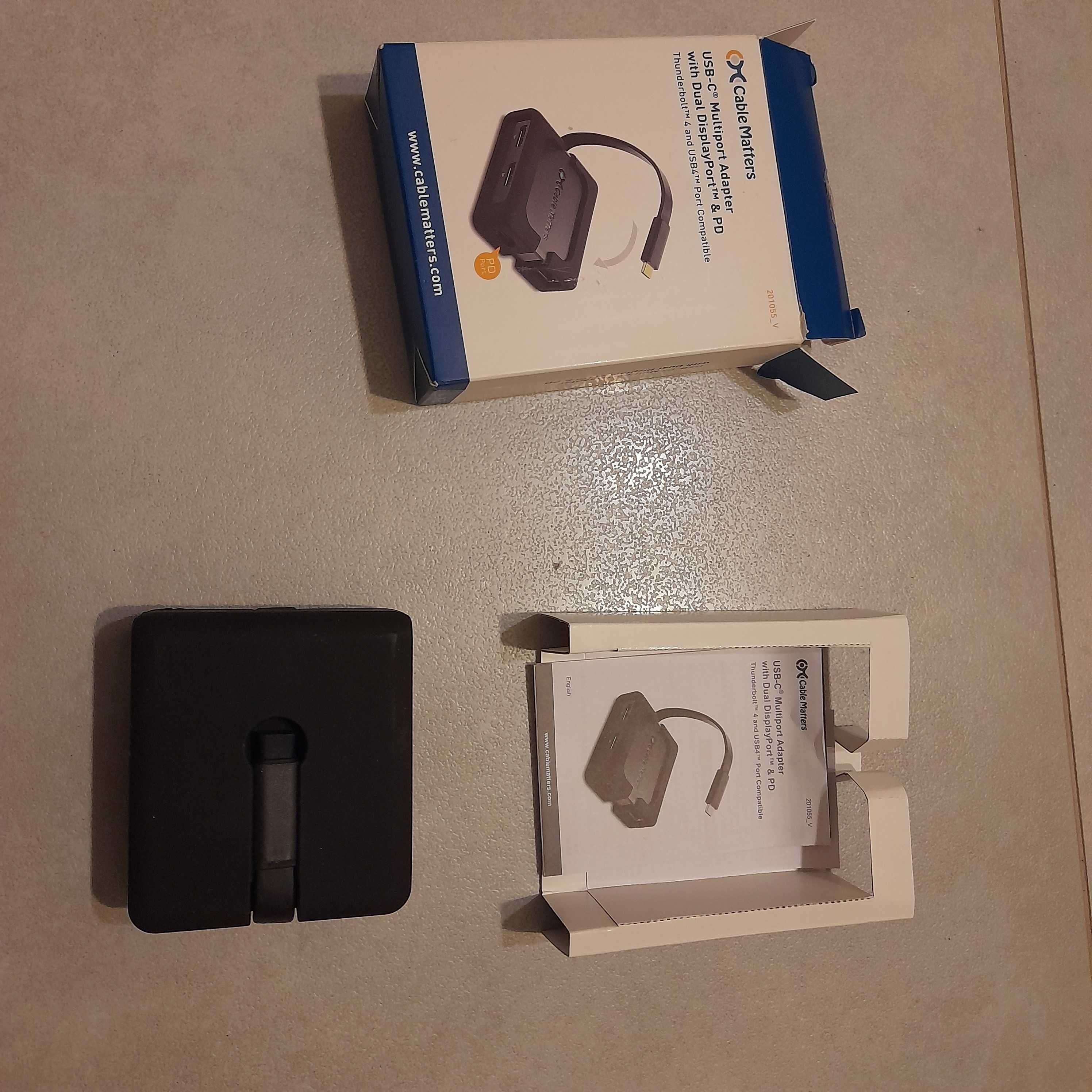 USB-C Multiport Adapter with Dual DisplayPort & PD Cable Matters