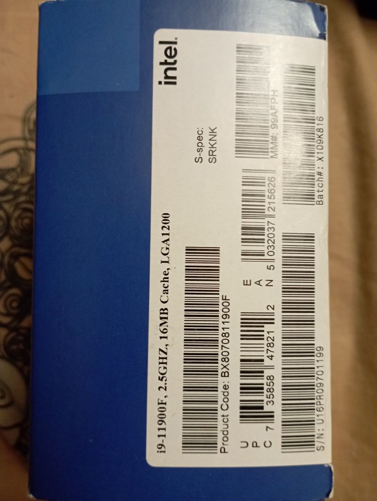 Процесор Intel Core i9 11900F 2.5GHz