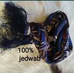 Szal jedwabny 100% jedwab granatowy