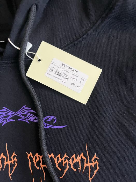Стильне худі/толстовка (L) Vetements Vital Existence Hoodie.