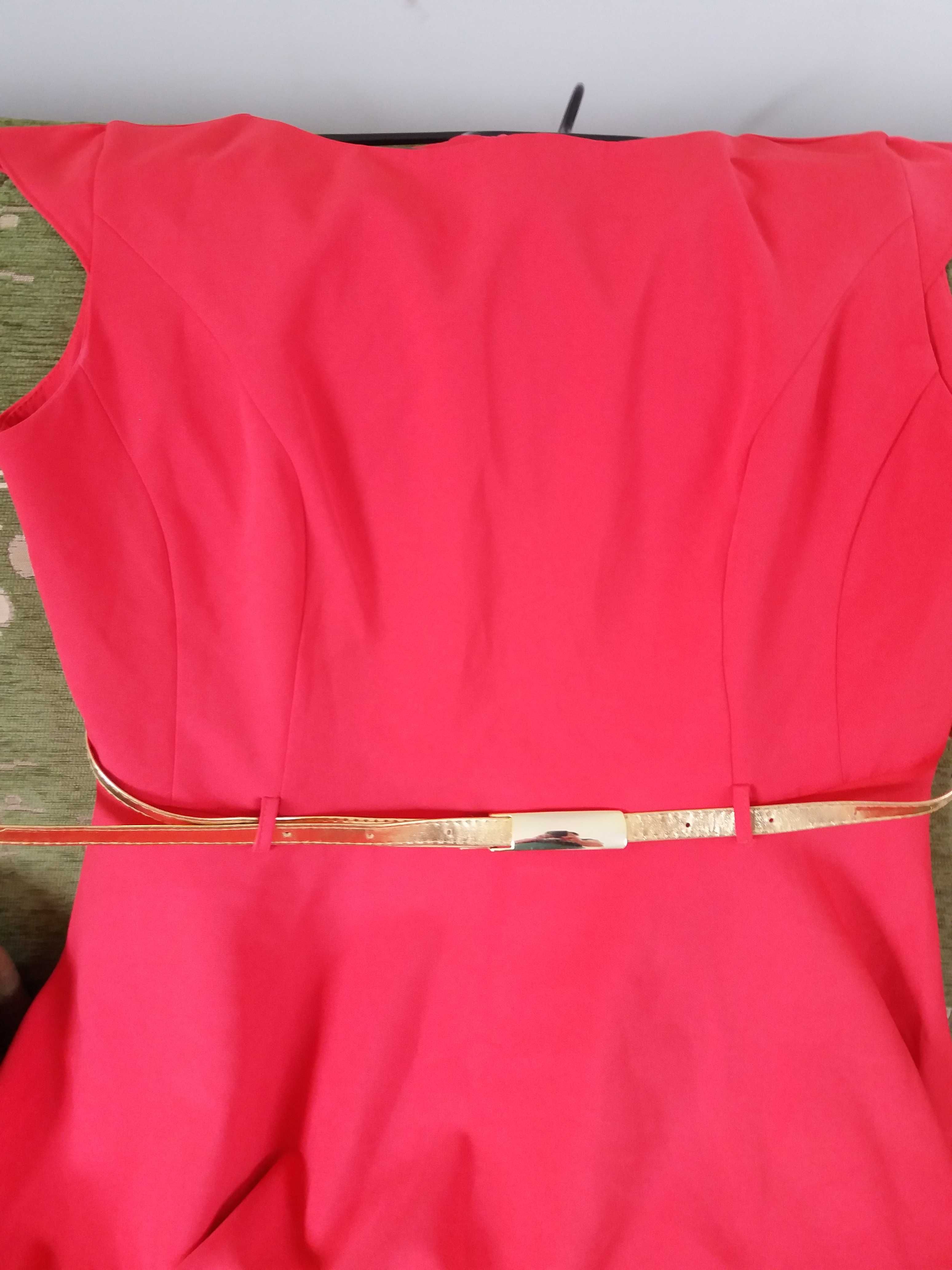 Sukienka kolor malinowy r.42