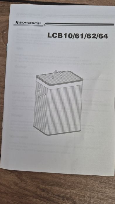 Kosz na pranie bambusowy