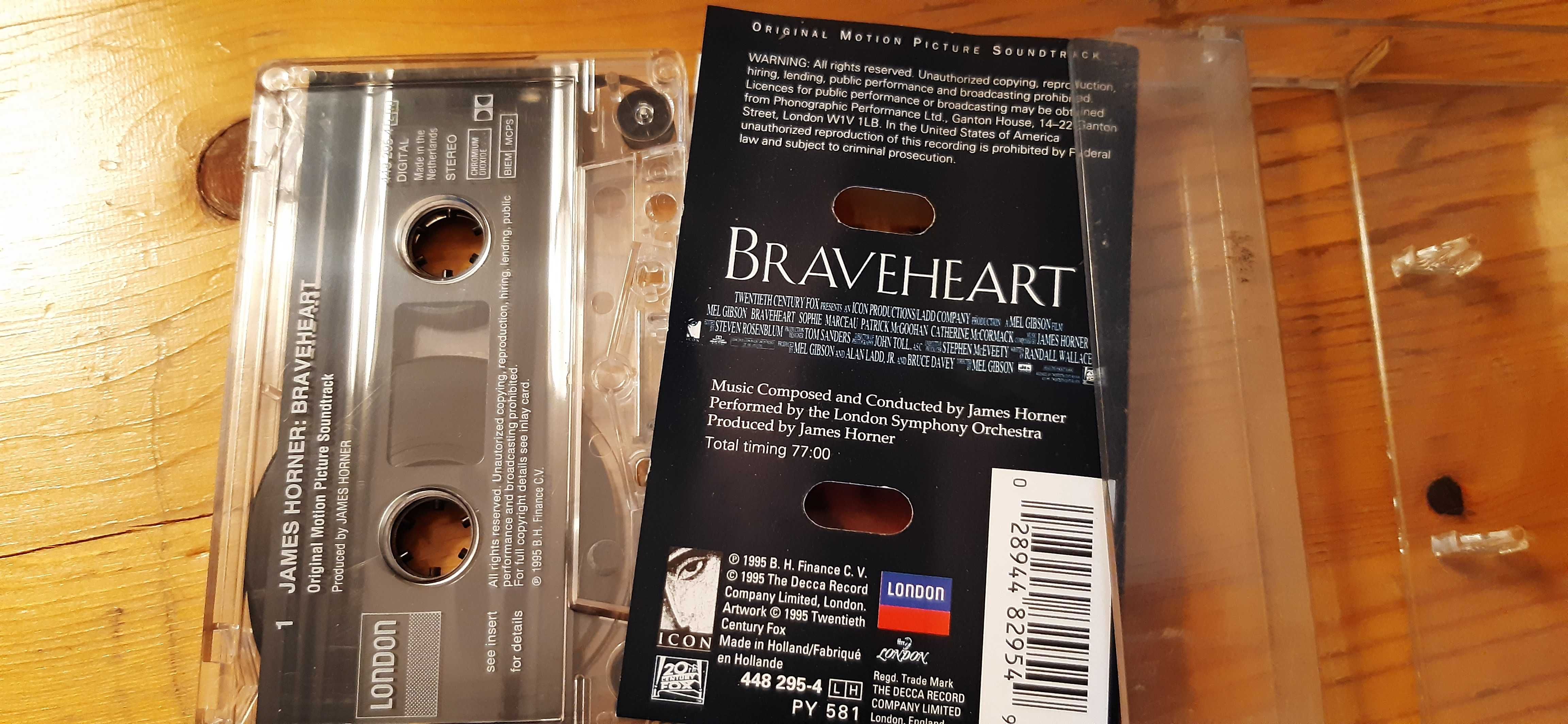 kaseta magnetofonowa soundtrack braveheart