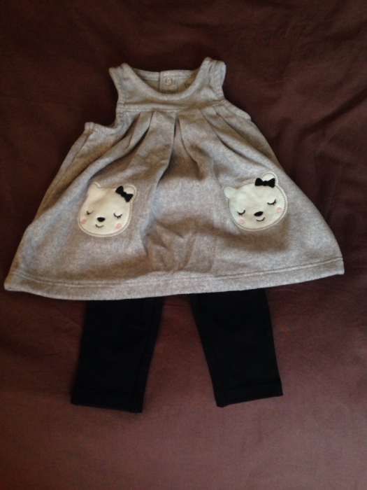 Conjunto vestido e legging - recém nascido - newborn