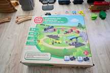 Kolejka drewniana PRZYSTANEK dworzec peron PLAYTIVE LIDL