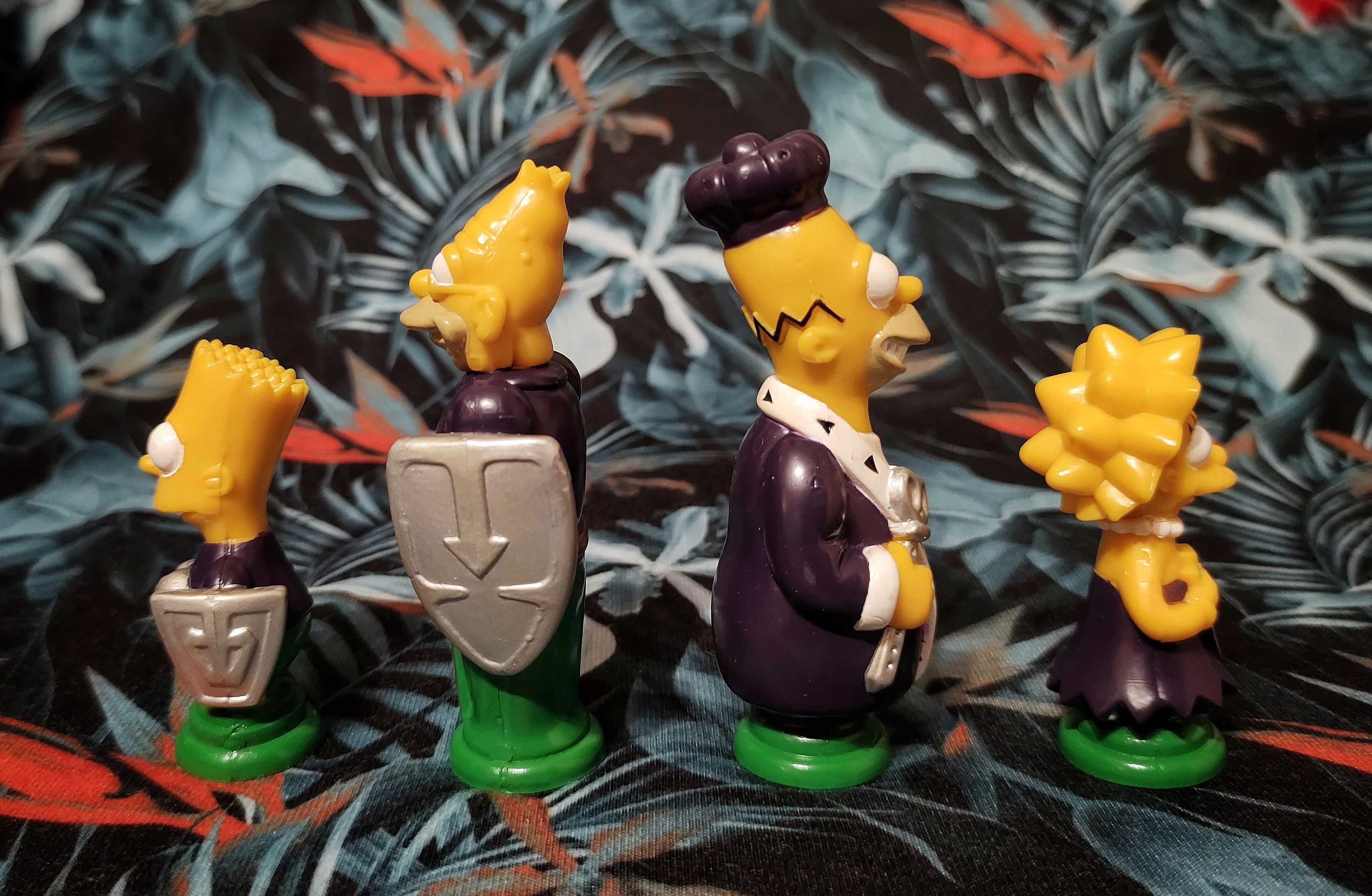 Figury szachowe Simpsonowie, figurka, statuetka, zestaw 4 sztuk